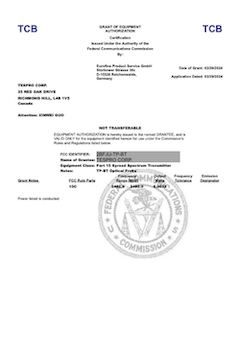 TESPRO FCC Certification