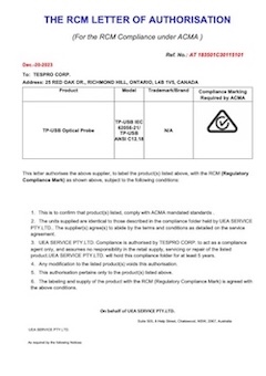 TESPRO RCM Certicication