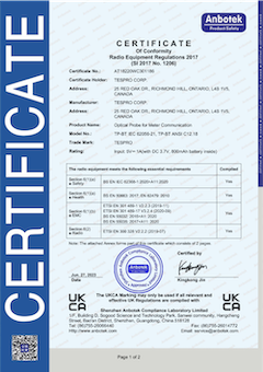 TESPRO UKCA Certification