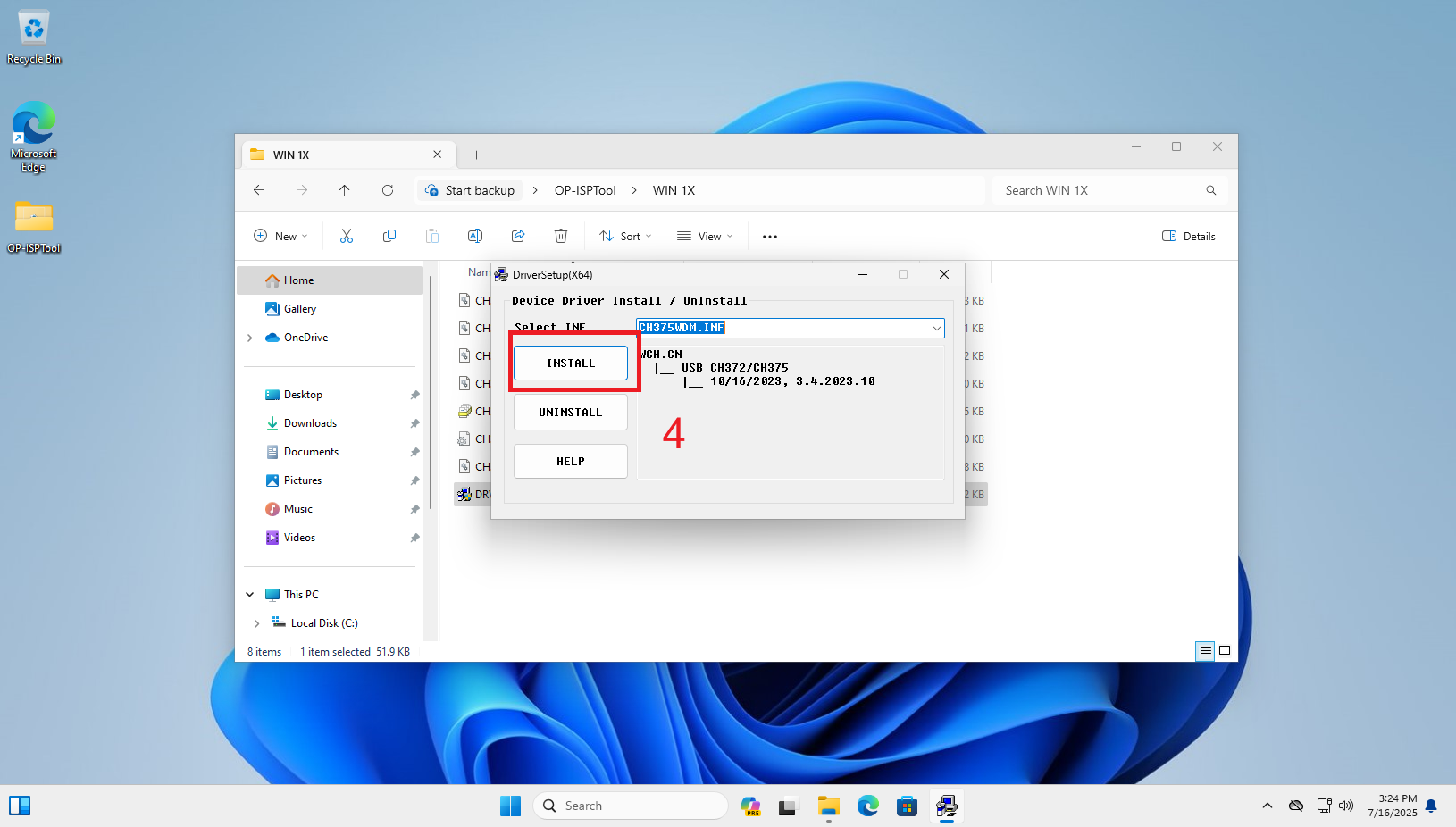 Driver Setup Installation Finished
